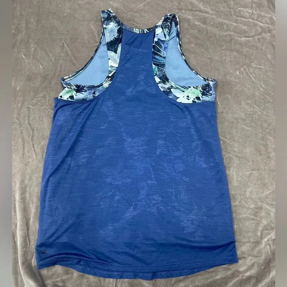 Athleta Girl Blue Floral Outfit